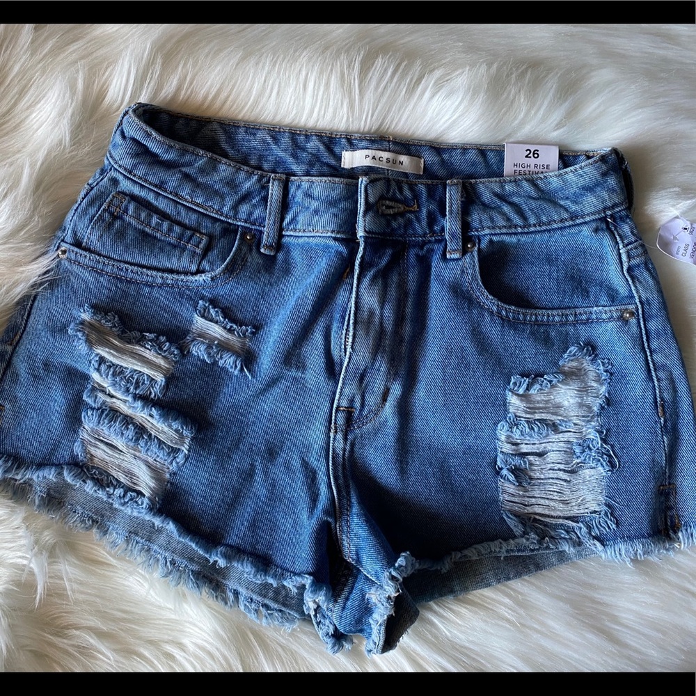 High rise shorts